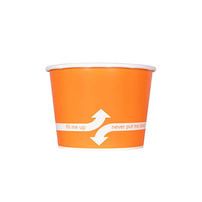 CONT PPR 12 OZ ORANGE HOT/COLD FOOD