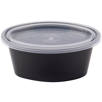 CUP PORTION PLAST 3 OZ BLK COMBO