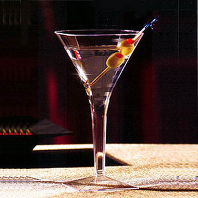 MARTINI GLASS 8 OZ CLR SQR 1PC