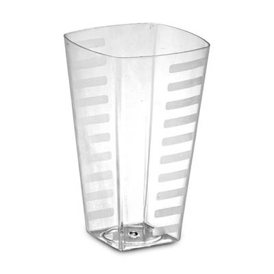 CUP PLAST 10 OZ SQUARE TUMBLER