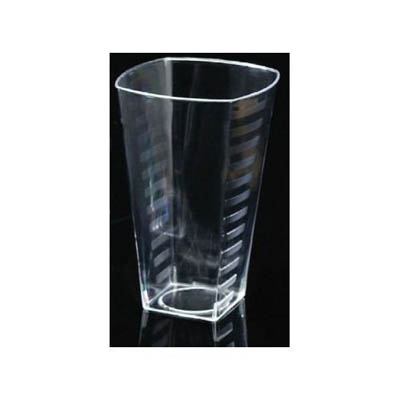 CUP PLAST 16 OZ CLR SQR TUMBLER