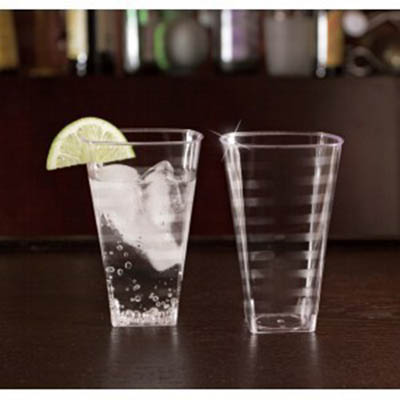 CUP PLAST 8 OZ SQR TUMBLER