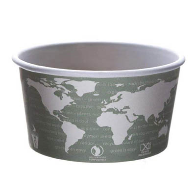 CONT PPR 12 OZ COMPOSTABLE WHITE