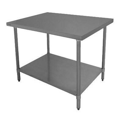 TABLE WORK 48X24X35" TOP GAL UNDERSHELF