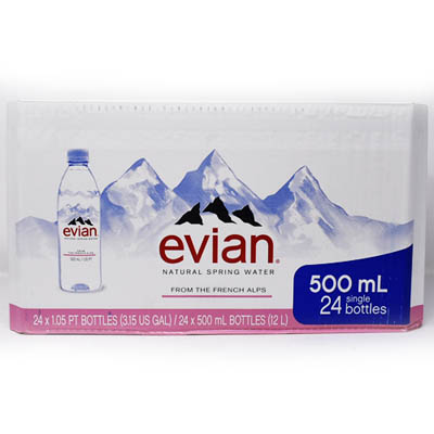 WATER EVIAN PET 500ML