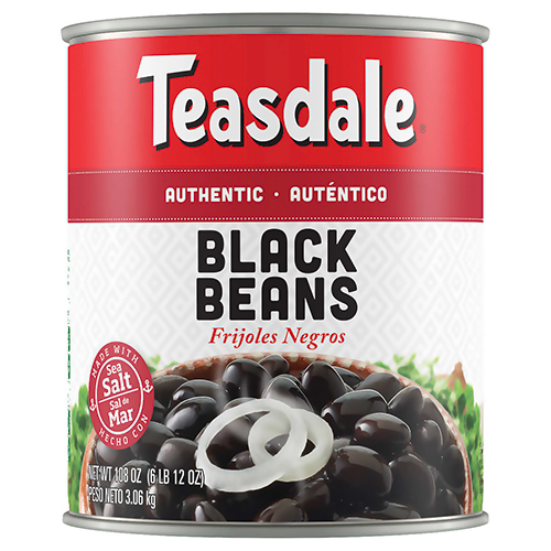 BEANS BLACK WHOLE TEASDALE