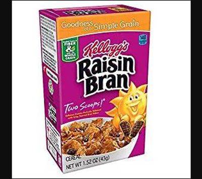 CEREAL RAISIN BRAN INDIV. PK