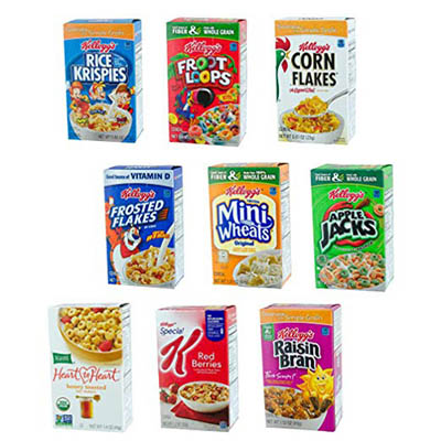 CEREAL ASSORTED KELLOGGS