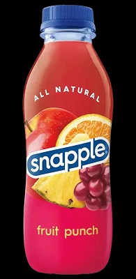 JUICE SNAPPLE FRUIT PUNCH PET CRV INC