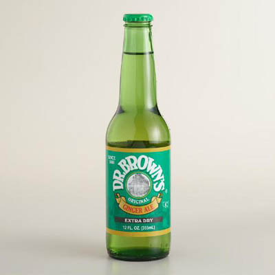 SODA DR BROWNS GINGER ALE