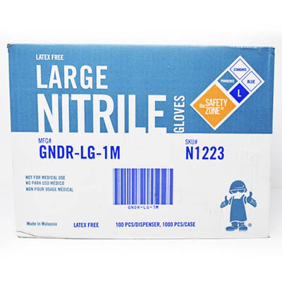 GLOVE NITRILE LRG BLUE PWDRD