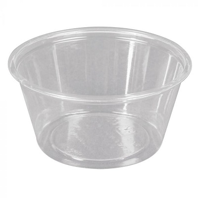 CUP PORTION PLAST 2 OZ GREENWARE