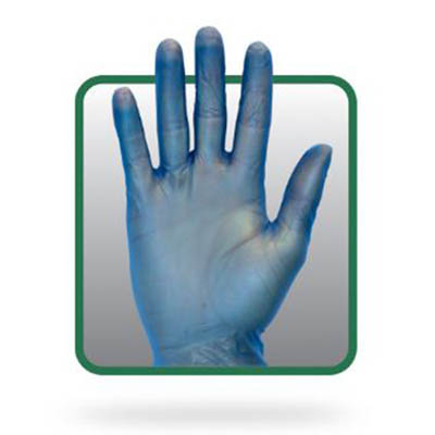 GLOVE VINYL XLRG BLUE PWDFREE 5.1 GR