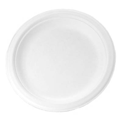 PLATE PPR 10" WHT SQR COMPOSTABLE