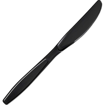 CUTLERY KNIFE HVY DUTY BLK PS