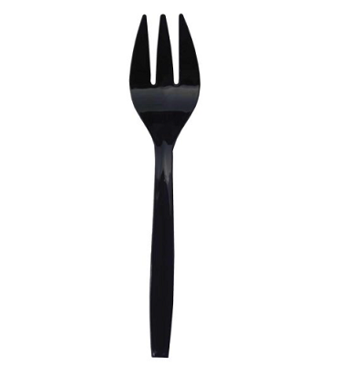 CUTLERY SERVING FORK 9" BLK