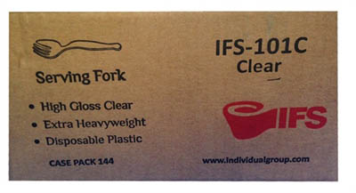 CUTLERY SERVING FORK 9" CLR