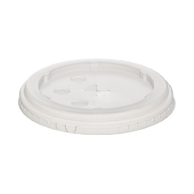 LID PLAST 32 OZ PS FLAT