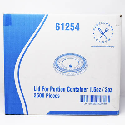 LID PORTION PLAST 1.5OZ 2OZ & 2.5OZ PET