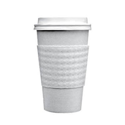 CUP SLEEVE 12-20OZ WHITE SPOONFED