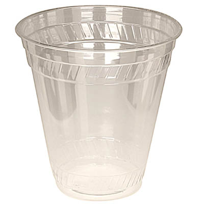 CUP PLAST 12/14 OZ CLR PET