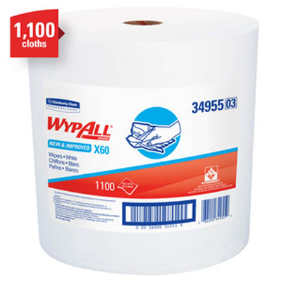 WIPER WHT 12.5X13 WYPALL X60