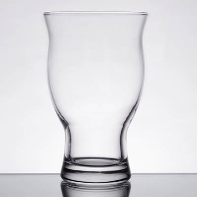 GLASS BEER 16.75 OZ STACKABLE FLARED TOP