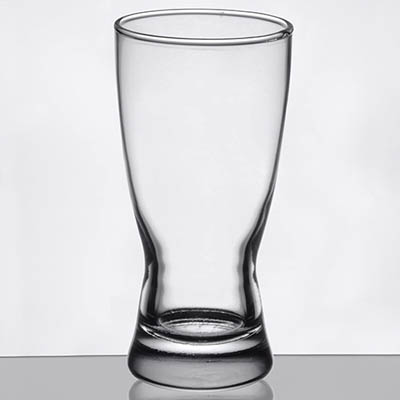 GLASS 10 OZ BEER PILSNER HOURGLASS