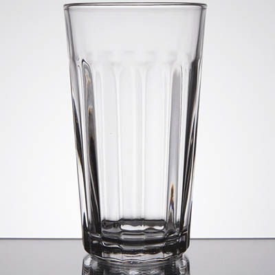 GLASS 12 OZ TUMBLER PANELED DURATUFF