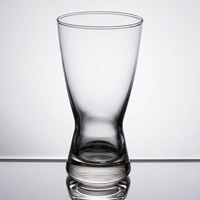 GLASS 12 OZ BEER PILSNER HOURGLASS