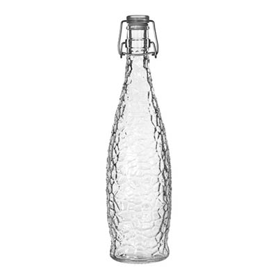 GLASS BOTTLE 33 OZ GLACIER CLEAR CLAMP