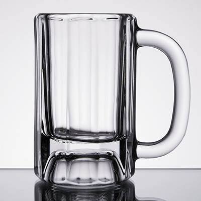 MUG 10 OZ BEER GLASS PANELED