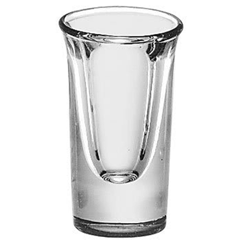 GLASS .75 OZ SHOT WHISKEY TALL 6 DOZEN