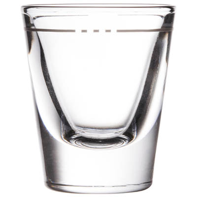 GLASS 1.25 OZ SHOT WHISKEY