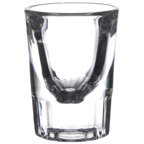 GLASS 1.5 OZ SHOT FLUTED