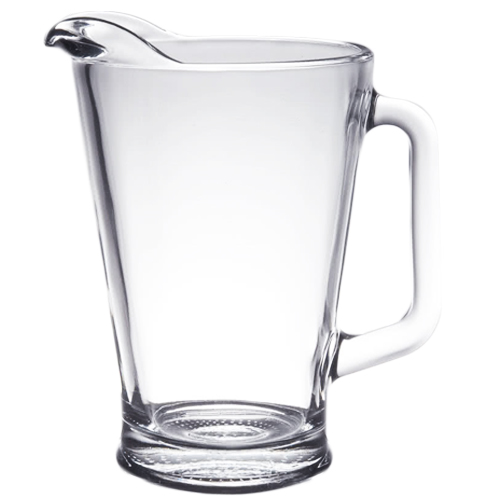 PITCHER 60 OZ BEER GLASS CLEAR