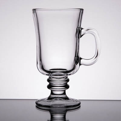 GLASS 8.5 OZ IRISH COFFEE W/HANDLE 2 DOZ