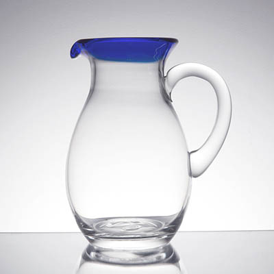 PITCHER GLASS 56 OZ ARUBA BLUE