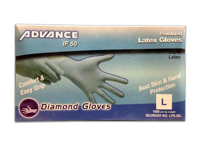 GLOVE LATEX LRG PWDRD