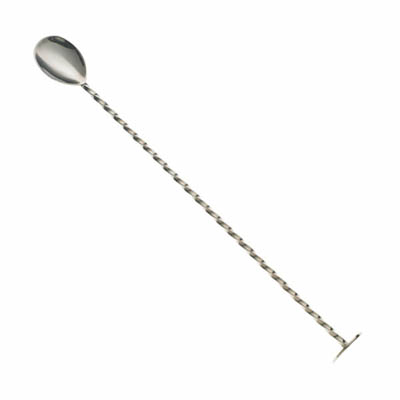 BAR SPOON 11- 13/16" S/S WITH MUDDLER