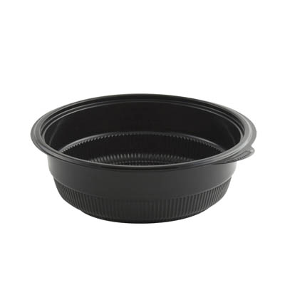 BOWL PLAST 48 OZ BLK MICRO