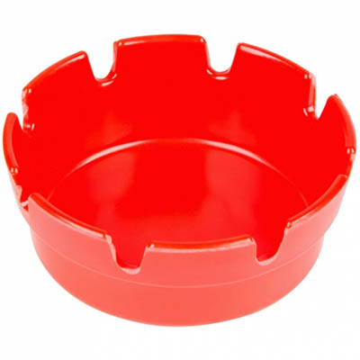 TRAY 4" ASH PLASTIC RED