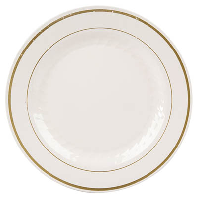 PLATE PLAST 7.5" GOLD MASTERPIECE