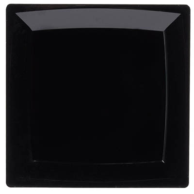 PLATE SALAD 7.5"SQUARE BLK MILAN