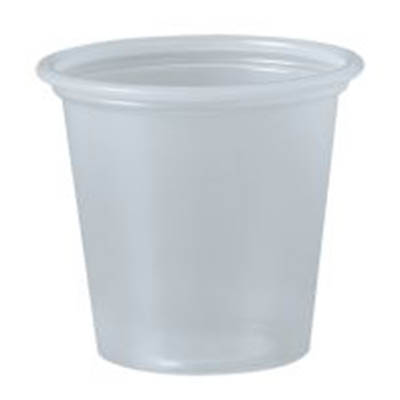 CUP PORTION PLAST 1.25 OZ TRANS