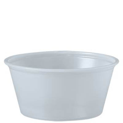 CUP PORTION PLAST 3-1/4 OZ TRANS