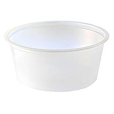 CUP PORTION PLAST 3.25 OZ TR