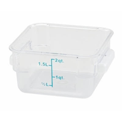 2QT CLEAR SQR FOOD STORAGE CONTAINER (12