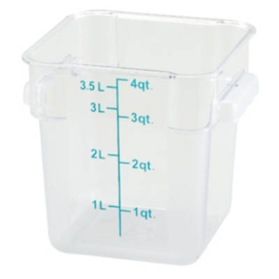 4QT CLEAR SQR FOOD CONTAINER (12/48/EA)