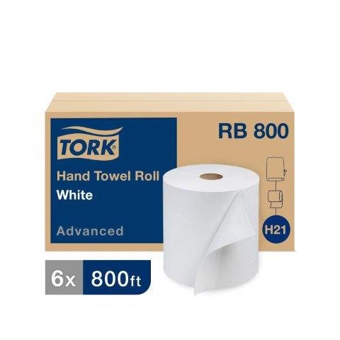 TOWEL ROLL UNIVERSAL WHT 800'